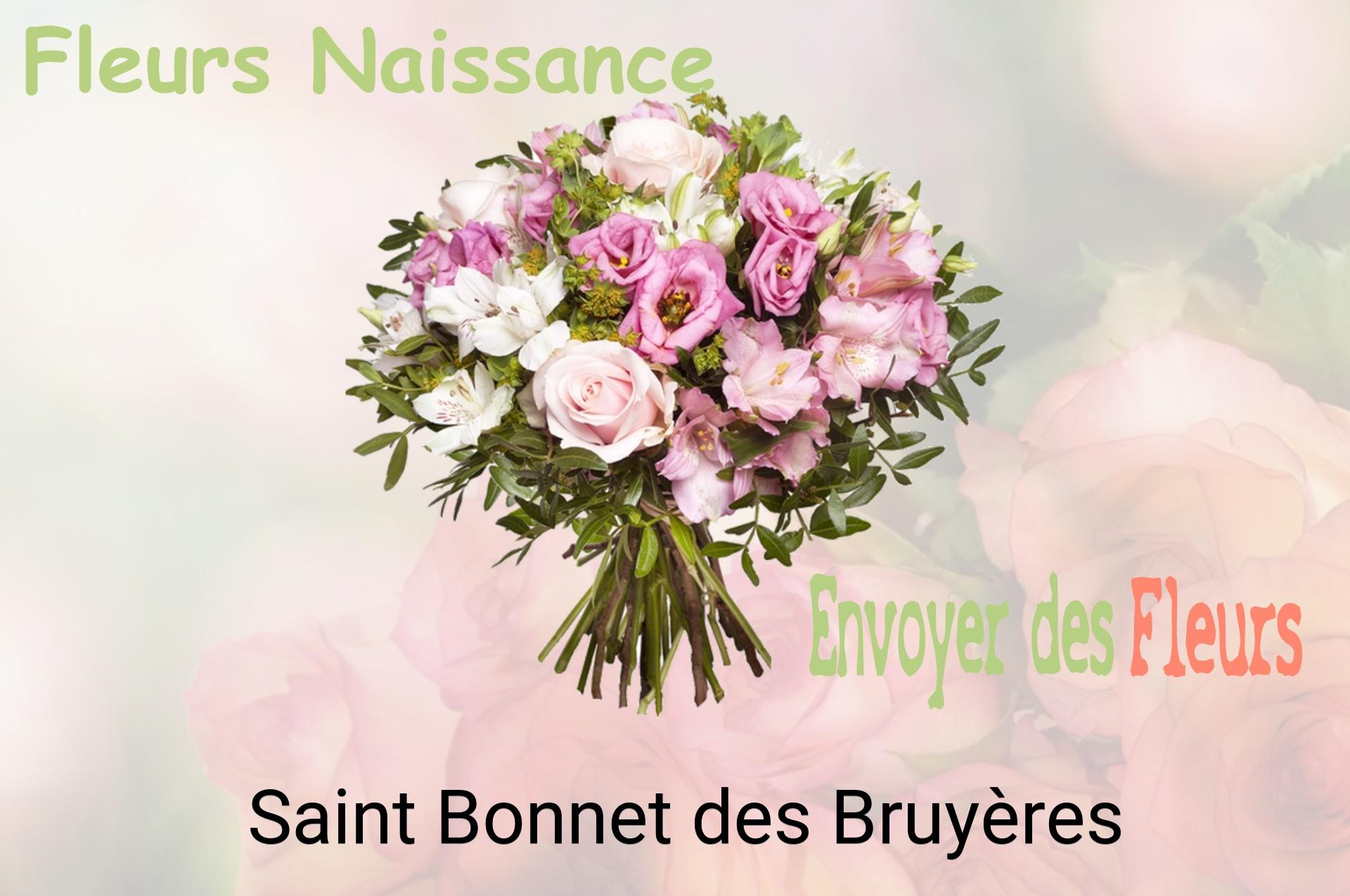 Bouquet de fleurs de naissance livré à Saint-Bonnet-des-Bruyères