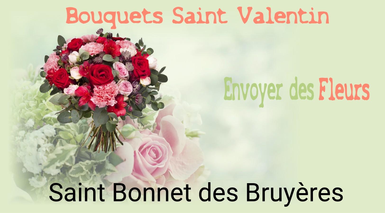 Roses de Saint-Valentin livrées à Saint-Bonnet-des-Bruyères